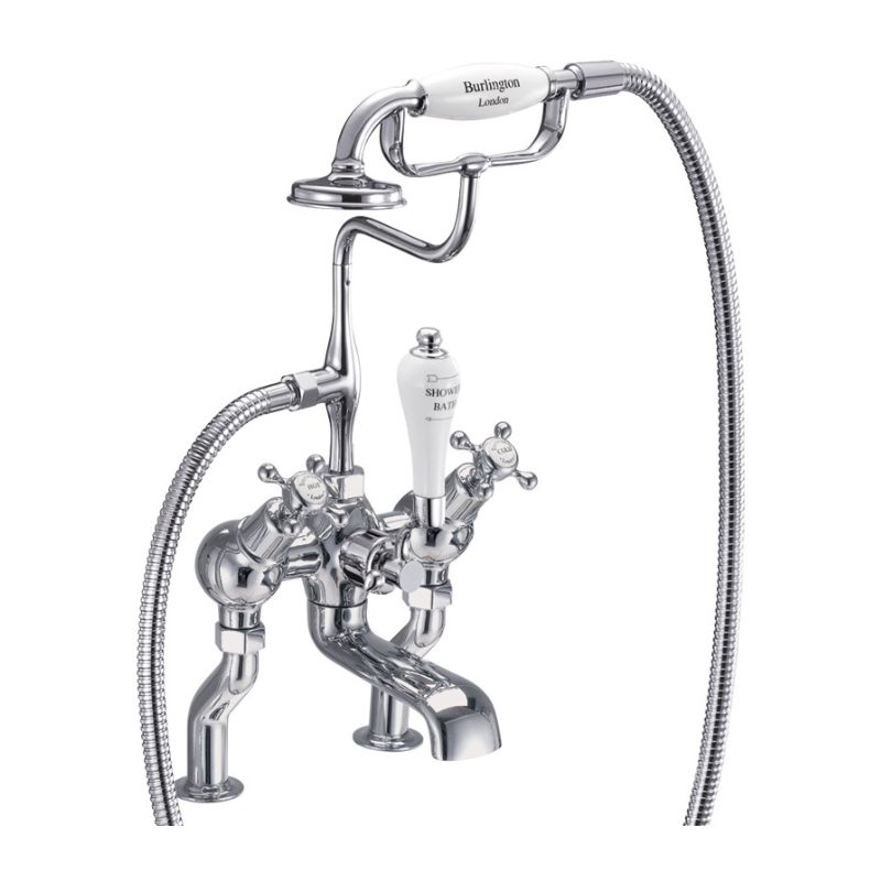 Burlington Claremont Angled Bath Shower Mixer Deck Mounted